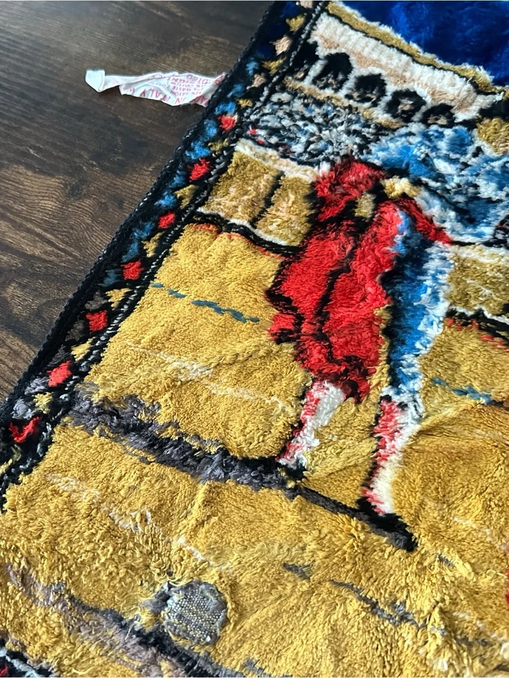 Vintage Mediterranean Rustic Bullfighting Wall Tapestry Rug Home decor Artsy